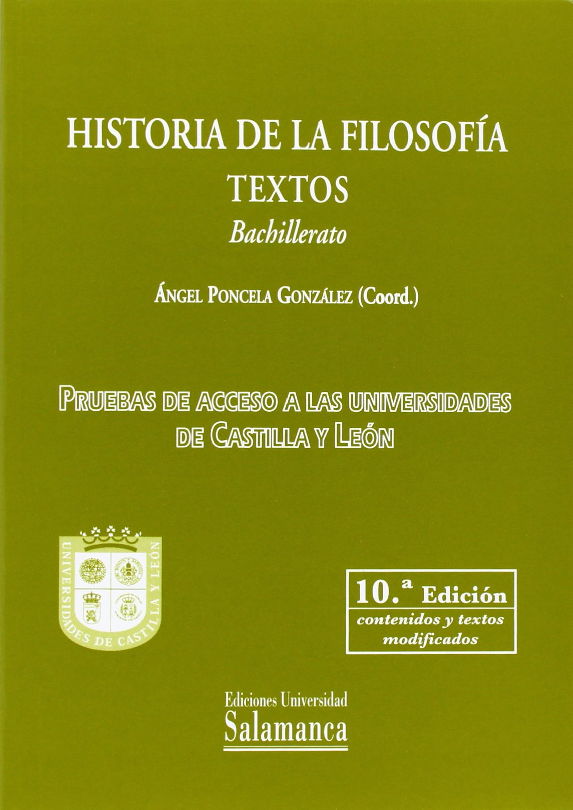 Historia de la filosofía. Textos. Bachillerato (10ª ed.) book