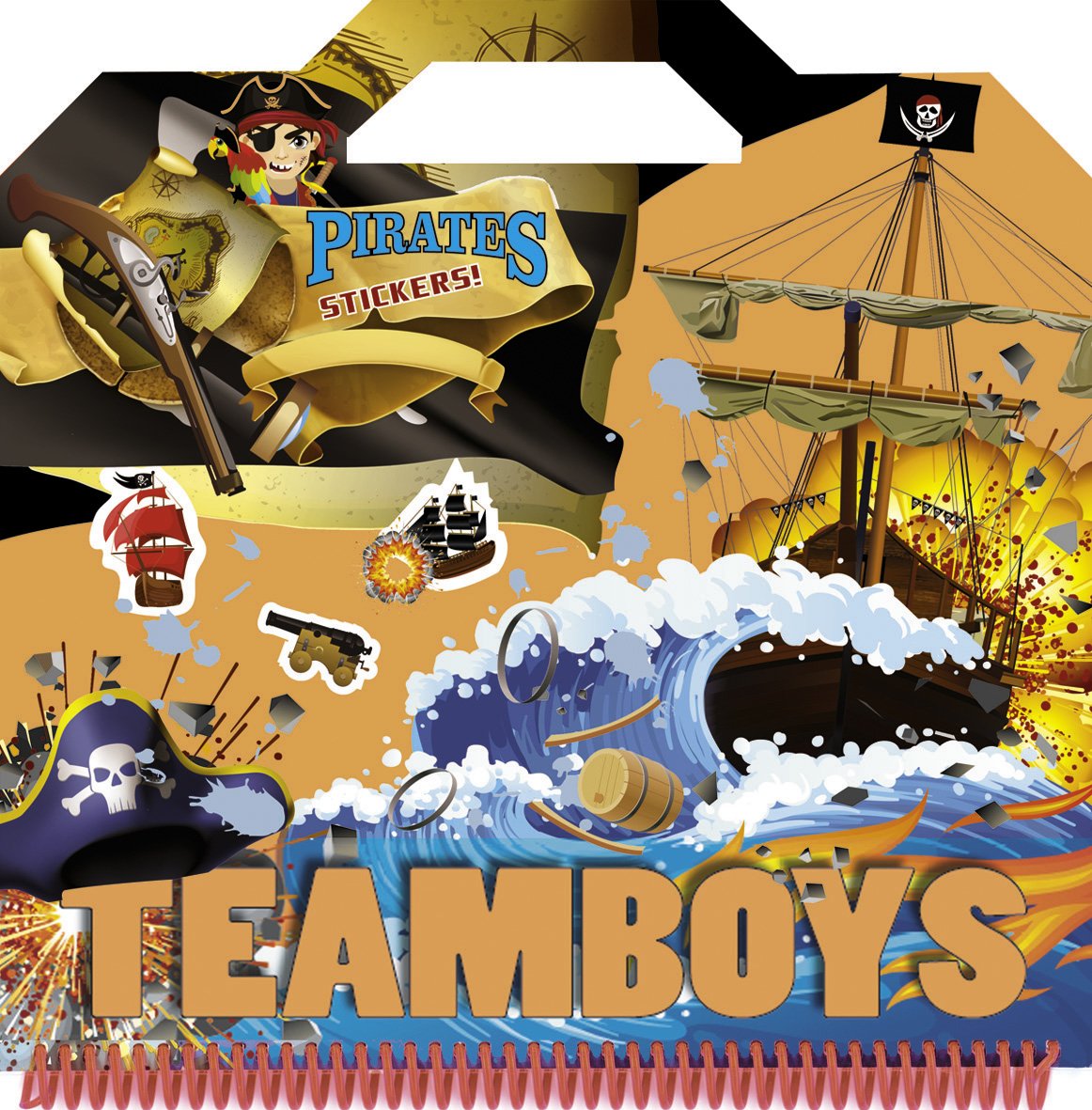 Teamboys pirates stickers! book