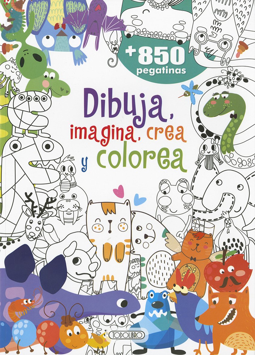Dibuja, imagina, crea y colorea book