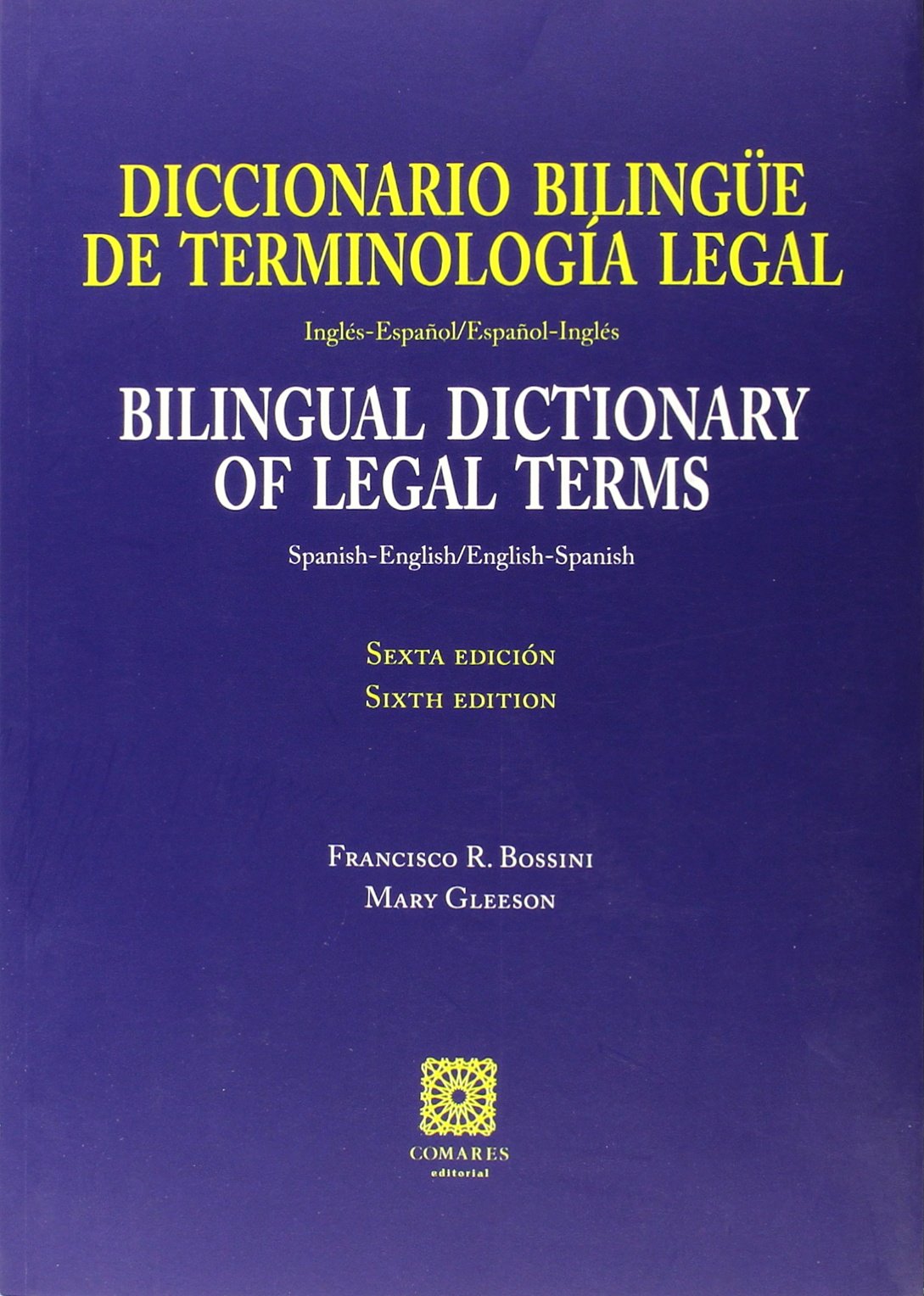 Diccionario bilingüe de terminología legal (Inglés-Español / Español-Inglés) book
