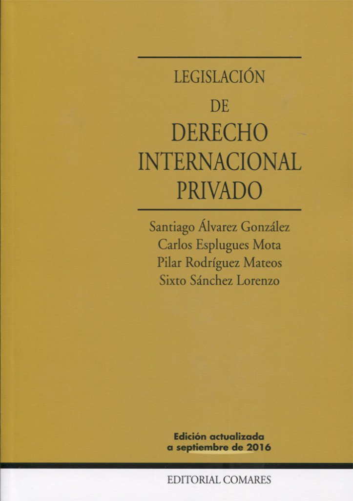Legislación de Derecho Internacional Privado book