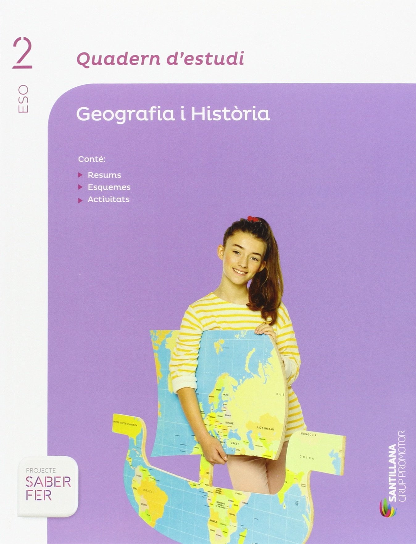 QUADERN D'ESTUDI GEOGRAFIA I HISTORIA 2 ESO SABER FER Natural Sciences