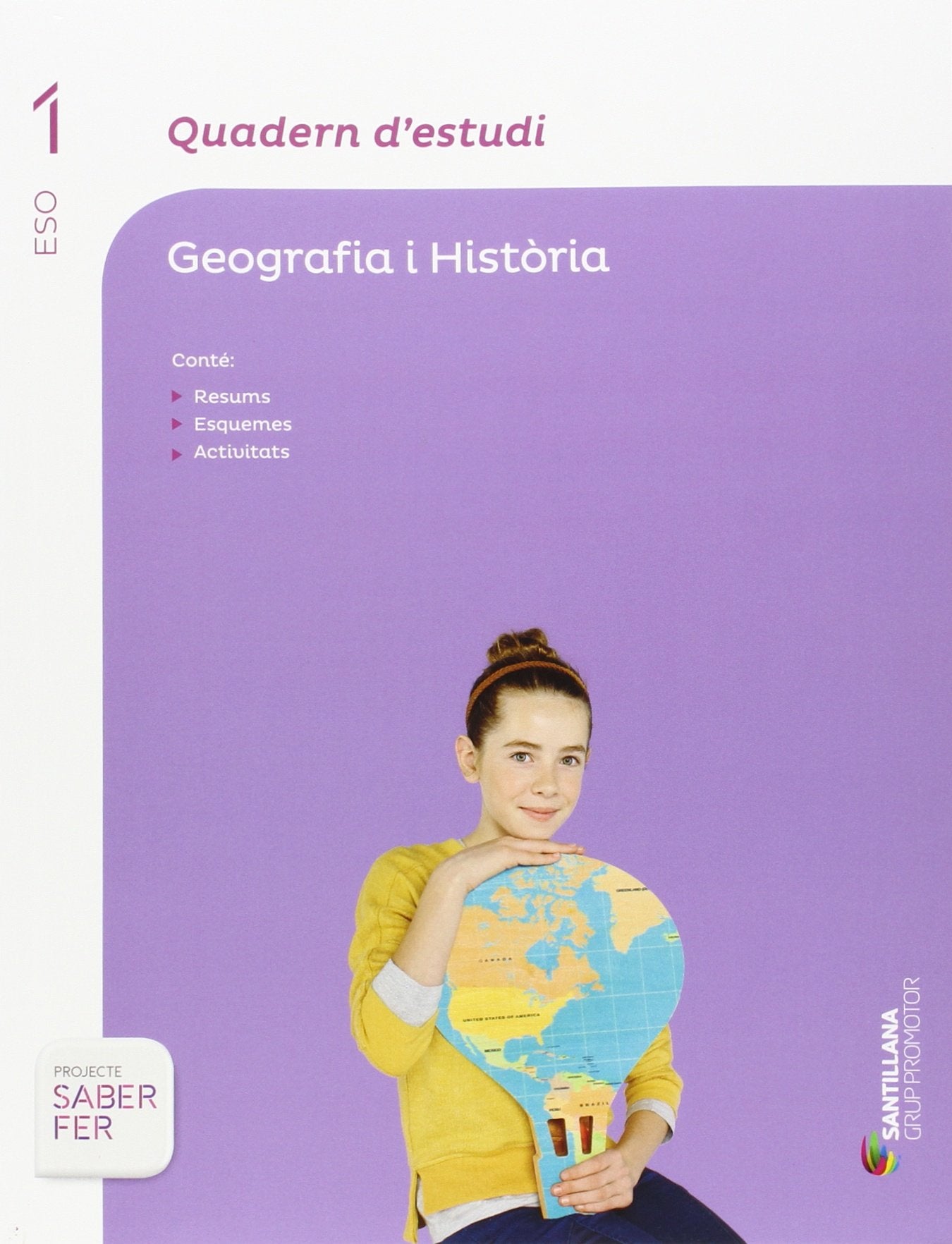 QUADERN D'ESTUDI GEOGRAFIA I HISTORIA 1 ESO SABER FER book