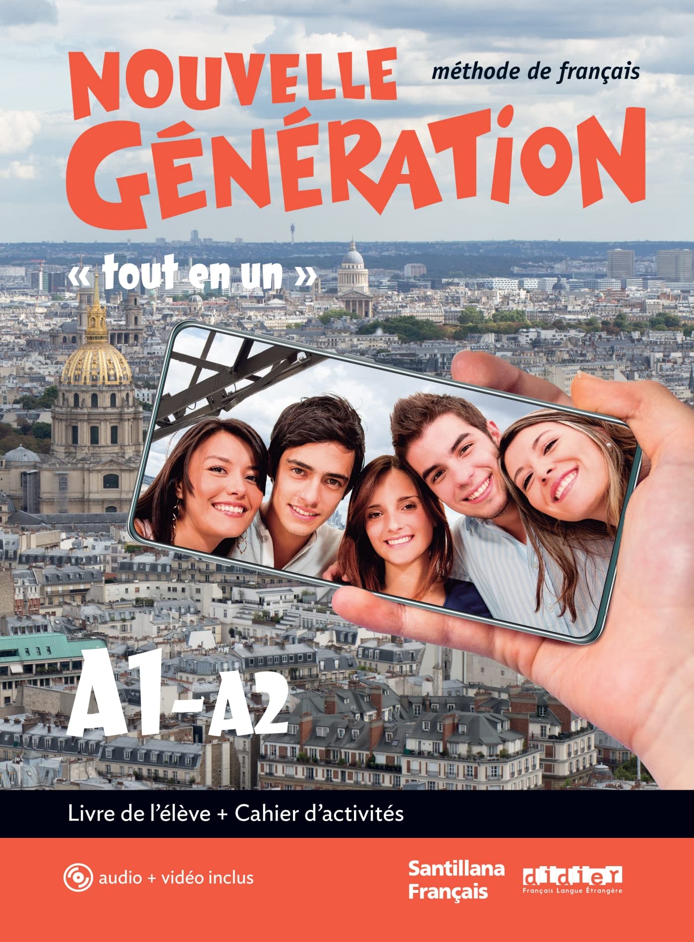 Nouvelle Génération A1 - A2 - Livre + Cahier + CD mp3 + DVD book