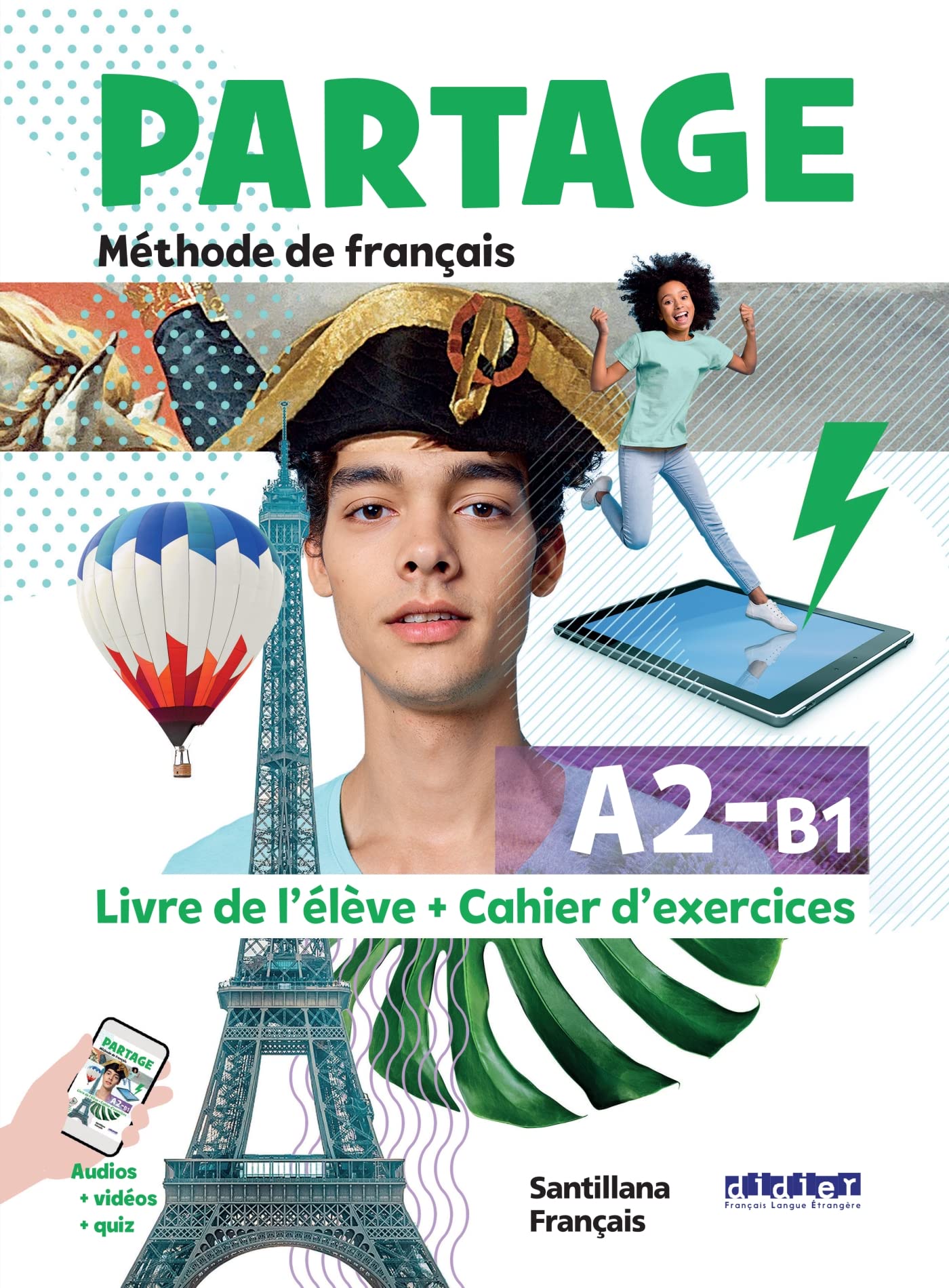 Partage A2/B1 - Livre + Cahier - SANTILLANA book