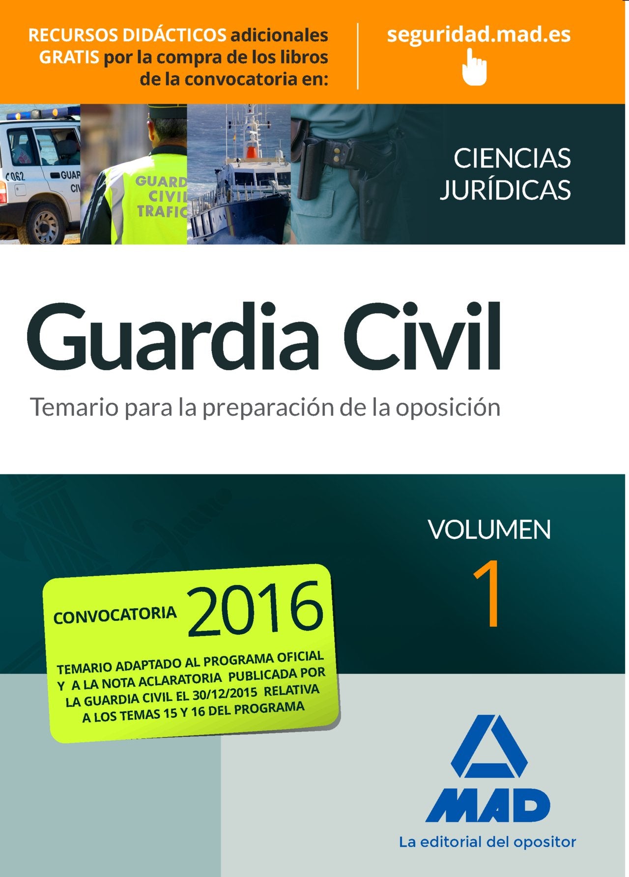 Guardia Civil Temario para la Preparación de Oposición. Volumen 1: Ciencias Jurídicas book