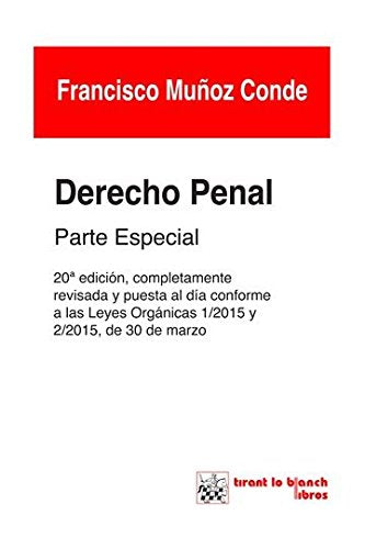 Derecho Penal Parte Especial 20ª Edición 2015 book