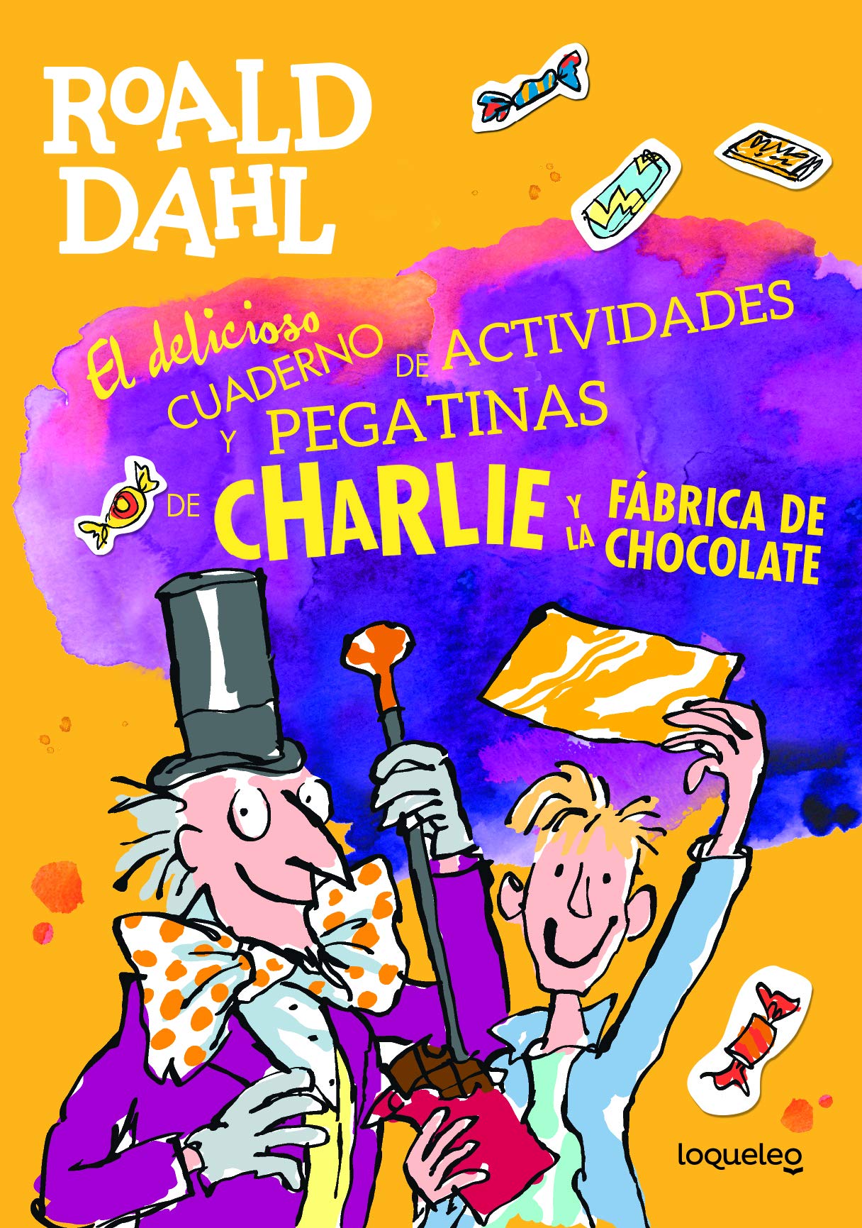 El delicioso cuaderno de actividades y pegatinas de Charlie y la fábrica de chocolate Tiptoi & Games