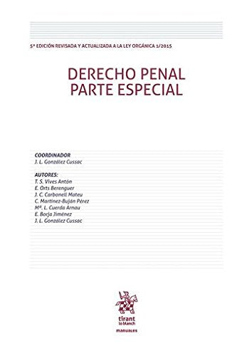 Derecho penal parte especial (Manuales de Derecho Penal) Learning & Reference
