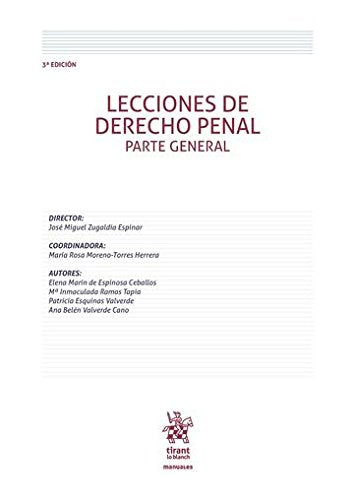 Lecciones de derecho penal, parte general (Manuales de Derecho Penal) Books