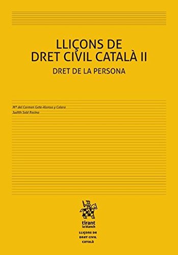 Lliçons de dret civil català II : dret de la persona Law