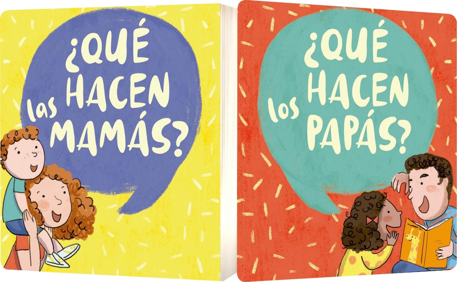 ¿Qué hacen las mamás? ¿Qué hacen los papás? / What Moms Do? What Dads Do? book