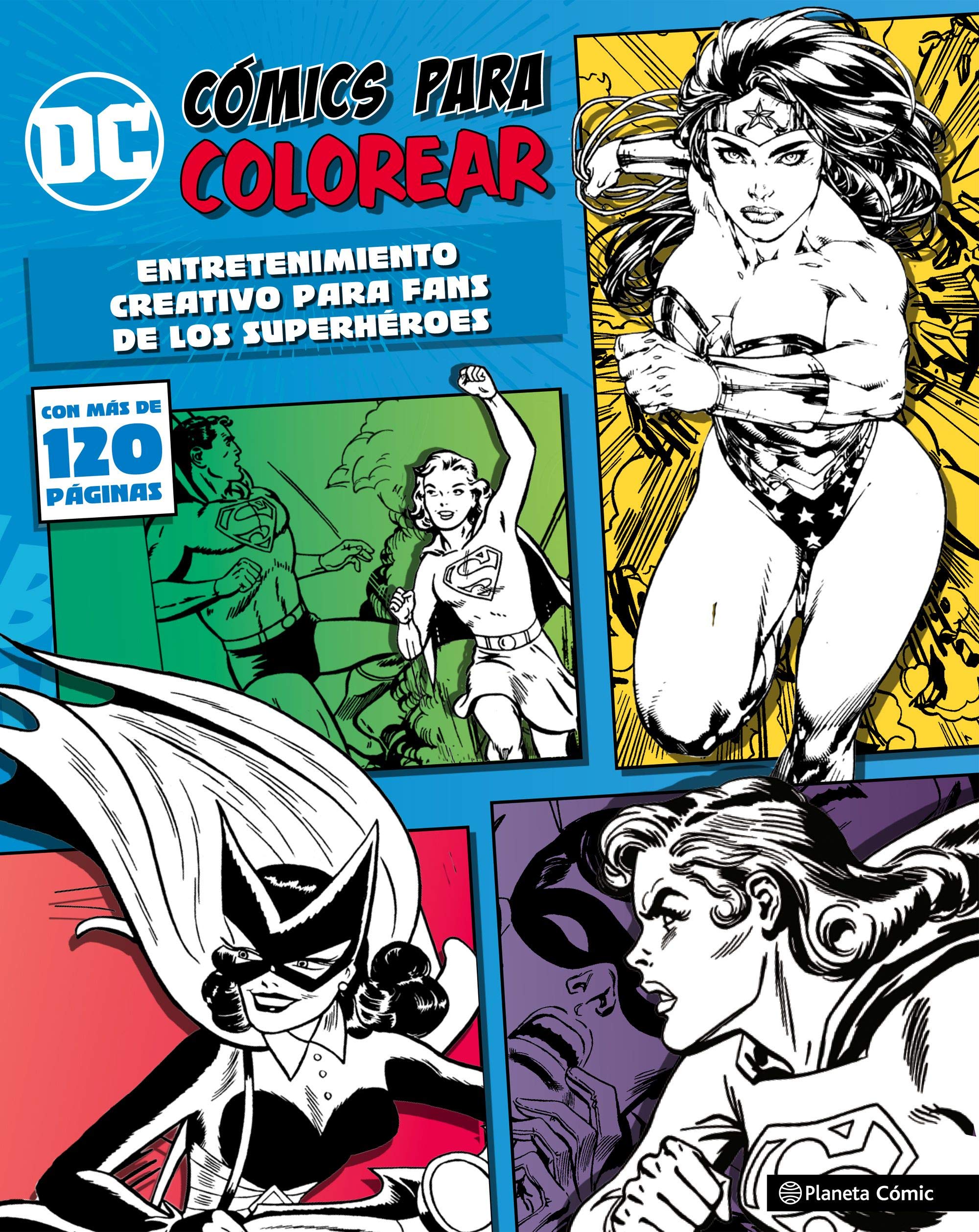 DC Cómics para colorear Wonderwoman. Entretenimiento creativo para fans de los superhéroes Manga