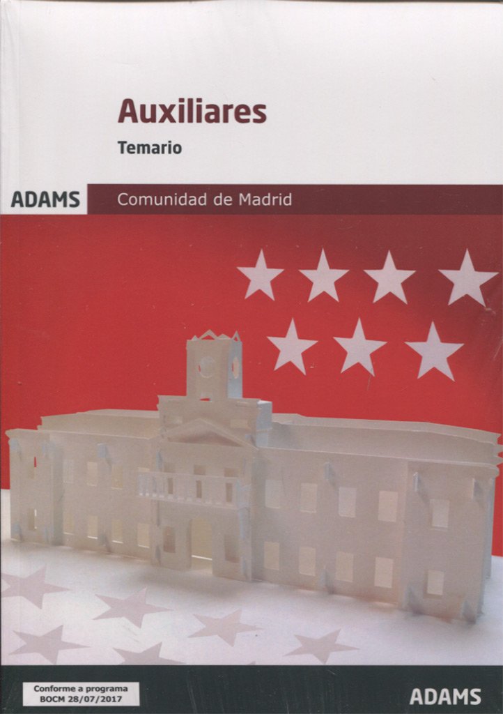 Auxiliares Administrativos, Comunidad de Madrid. Temario book