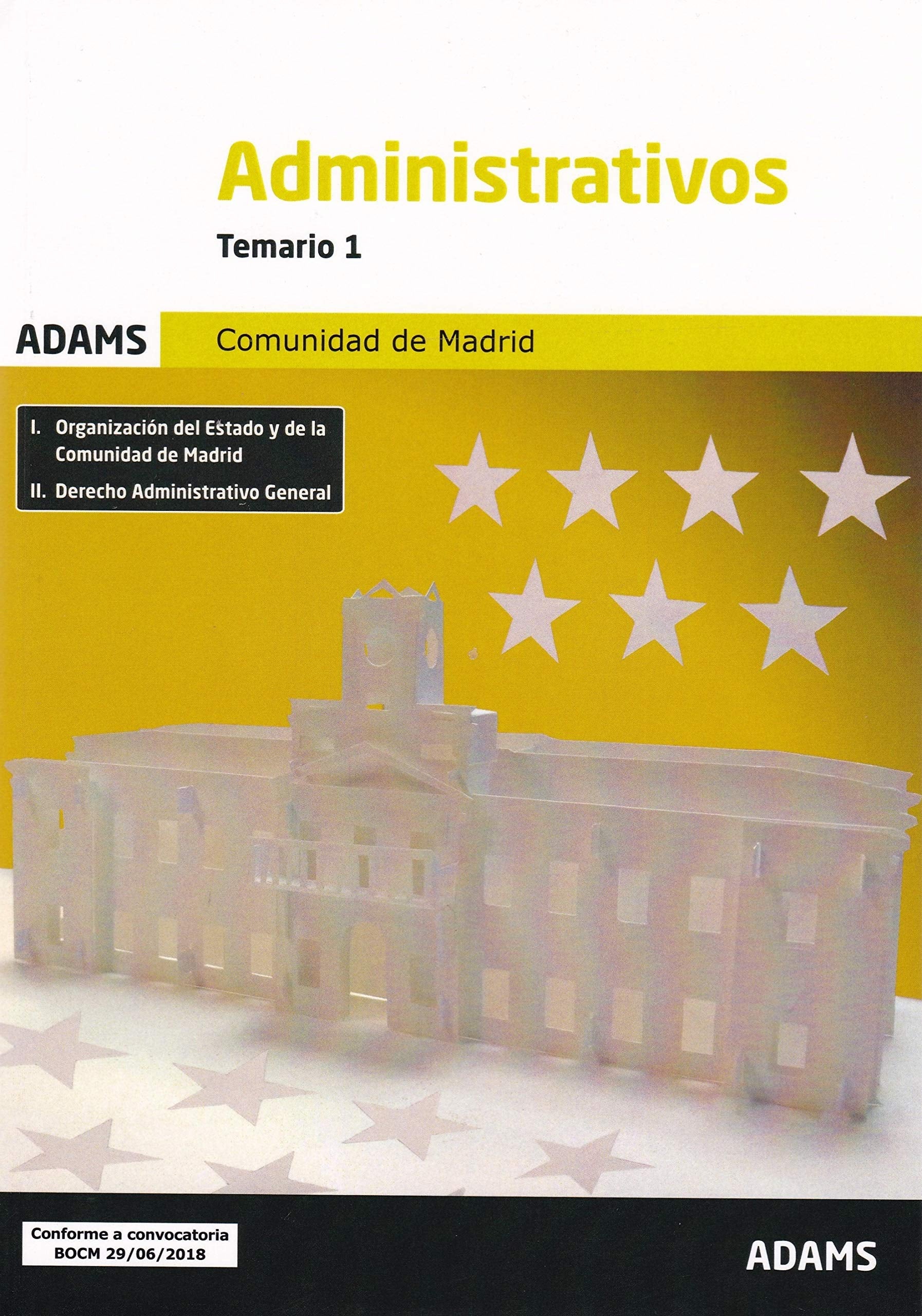Administrativo : Comunidad de Madrid. Temario 1 book