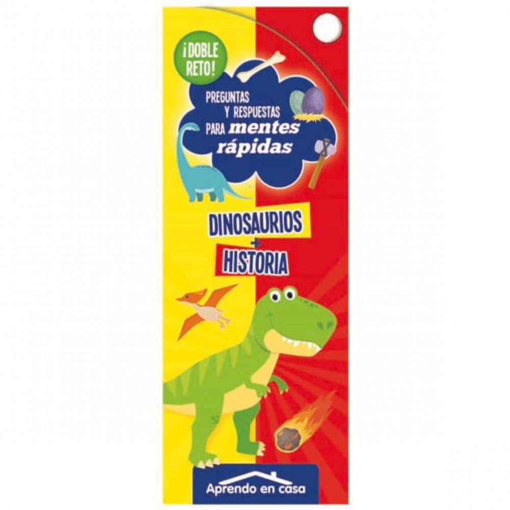 APRENDO EN CASA DOBLE RETO - DINOSAURIOS + HISTORIA book