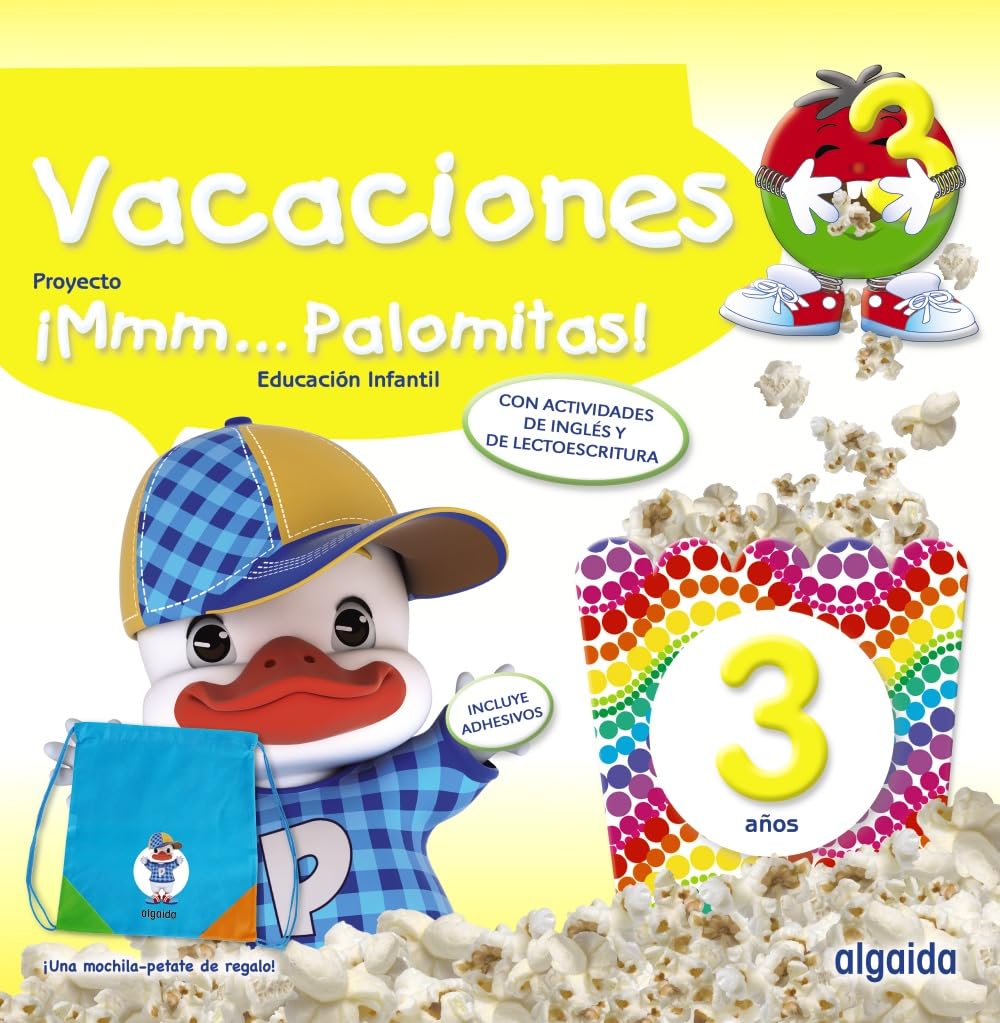 ¡Mmm... Palomitas! 3 años. Cuaderno de vacaciones book