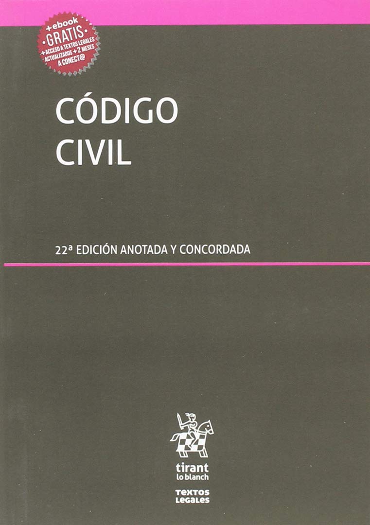 Código Civil 22ª Edición 2018 Anotada y concordada (Textos Legales, Band 1) Books