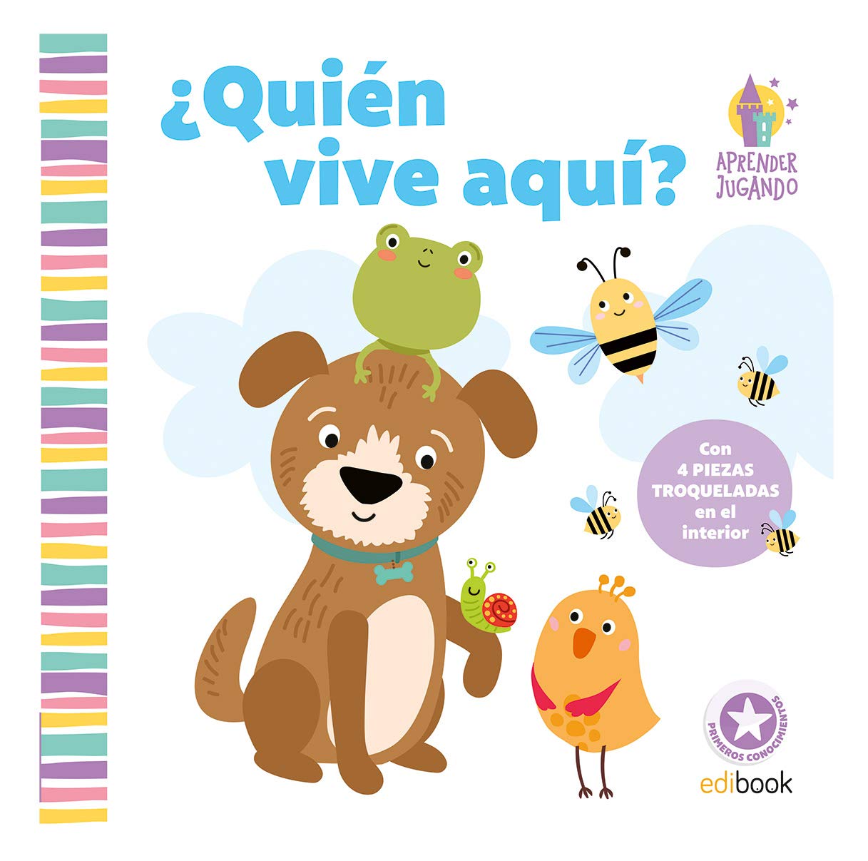 APRENDER JUGANDO - LIBRO PIEZAS - ¿Quién vive aquí? book