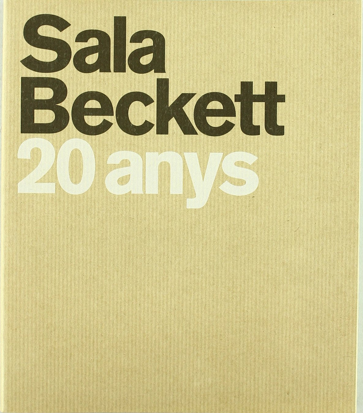 Sala Beckett 20 anys book
