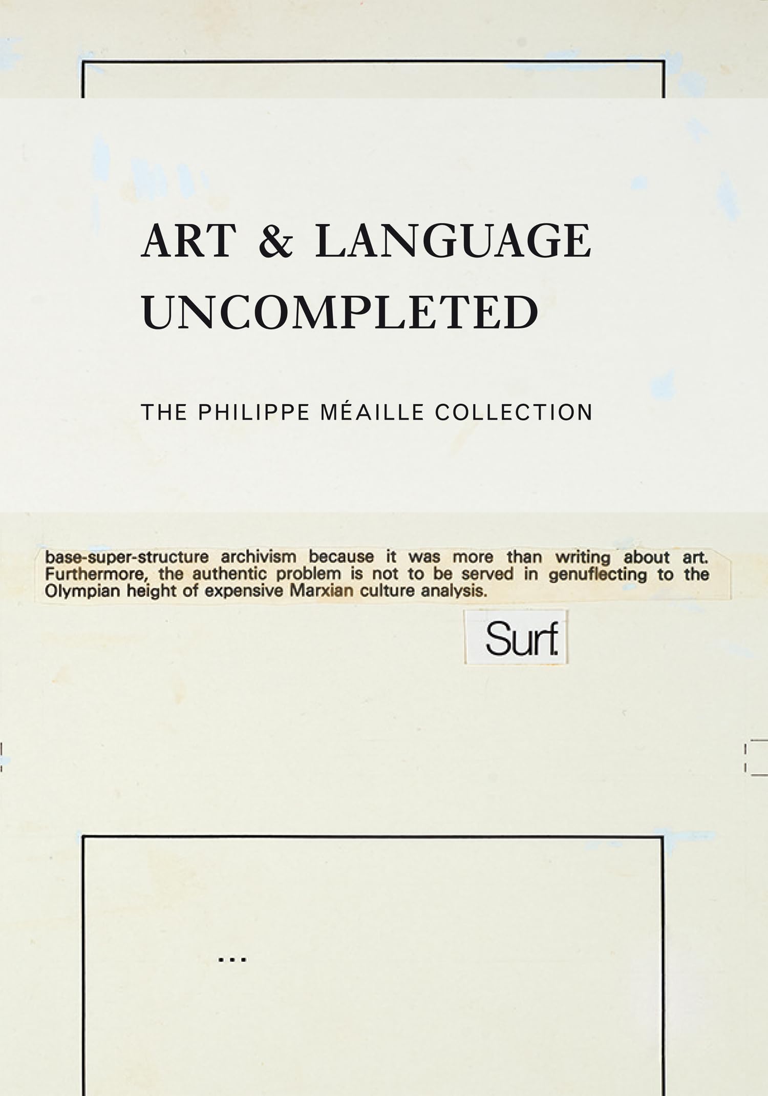 Product Image: Art & Language Uncompleted