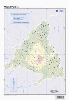 Product Image: Mapa mudo de ejercicios Comunidad de Madrid, político