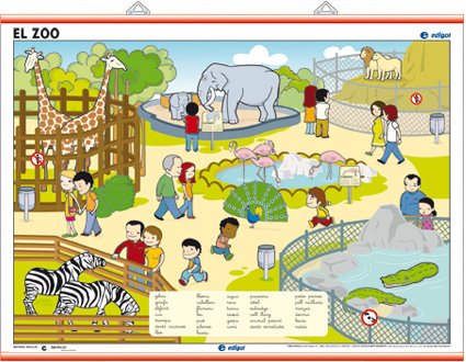 La Granja / El Zoo: Los entornos infantiles (Láminas infantiles) Children's books