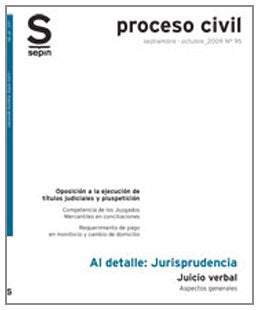 Juicio verbal. Aspectos generales (Jurisprudencia al detalle) Law