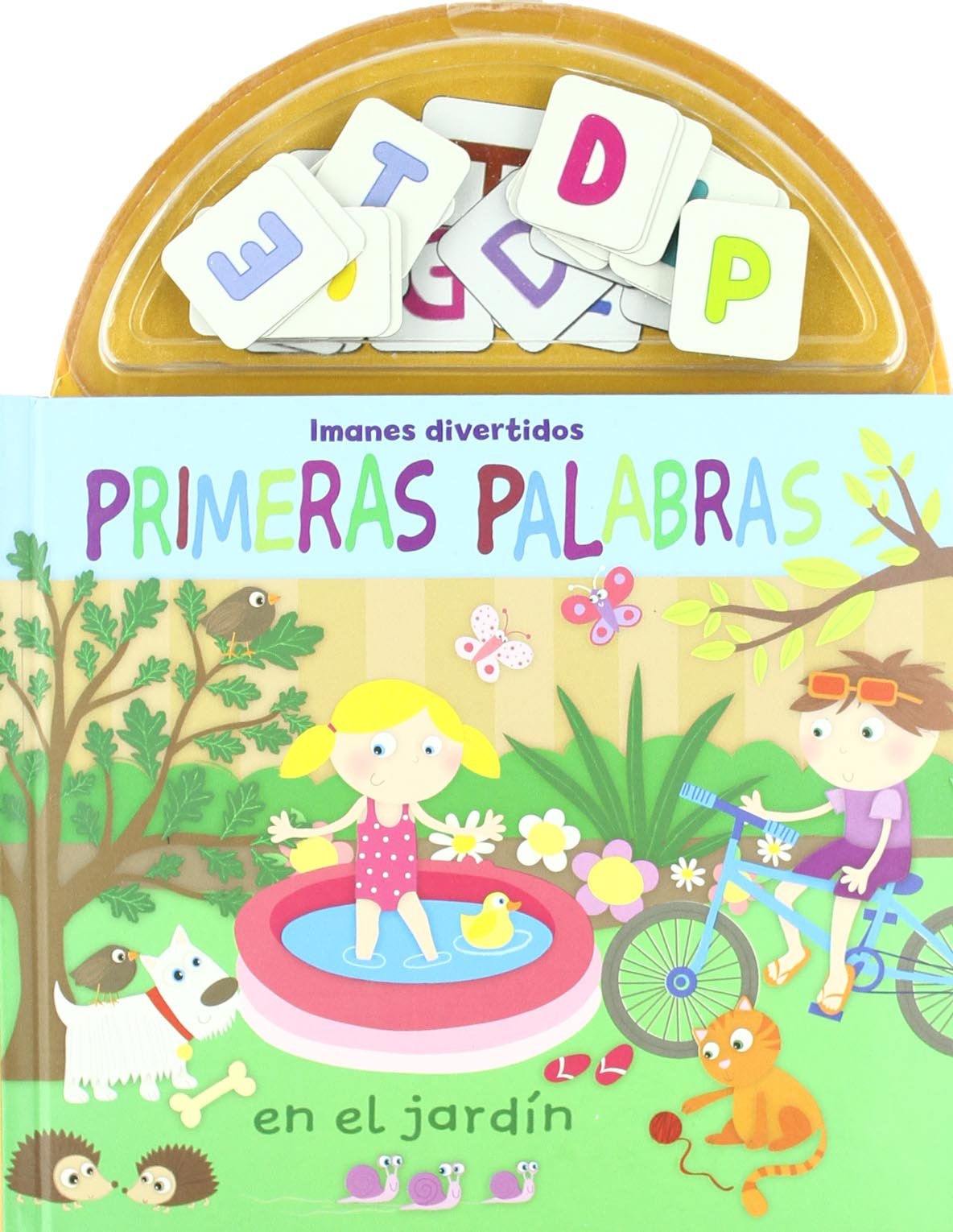 Primeras palabras en el jardín. Imanes divertidos book
