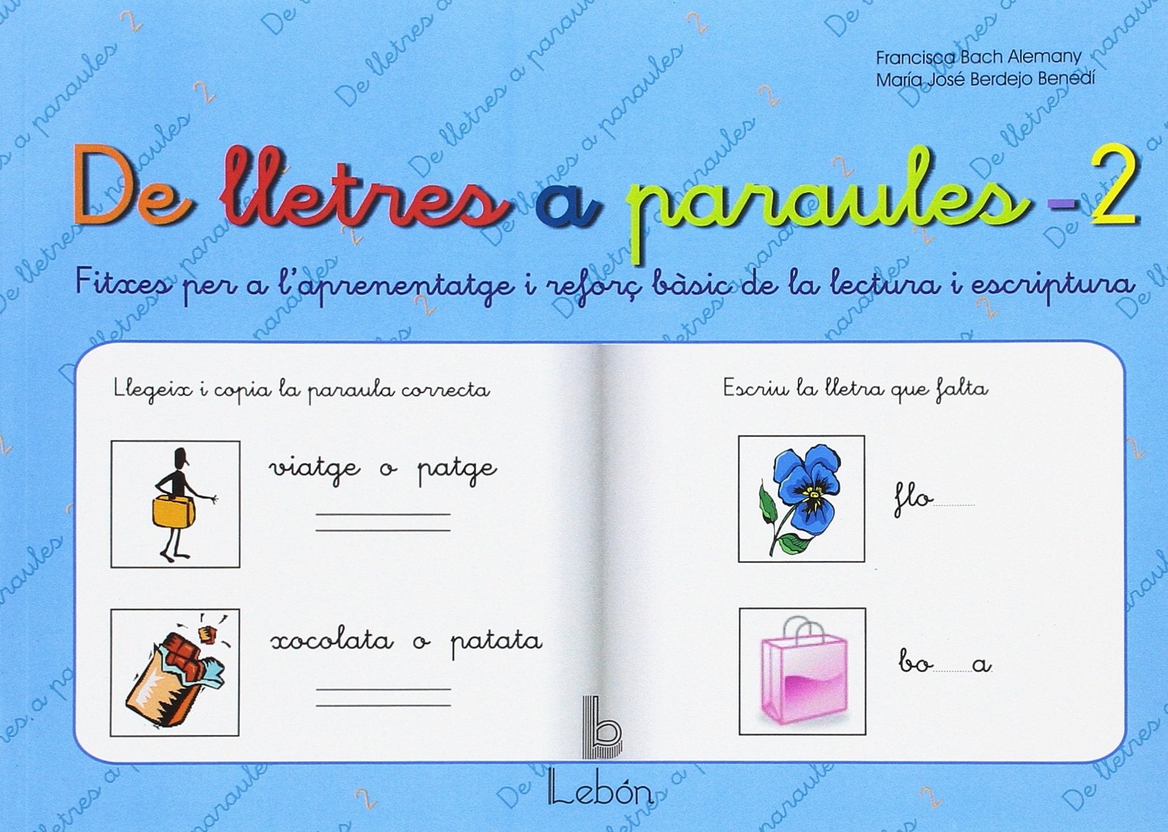 De lletres a paraules 2 : fitxes per a l'aprenentatge i reforç bàsic de la lecto-escriptura Books