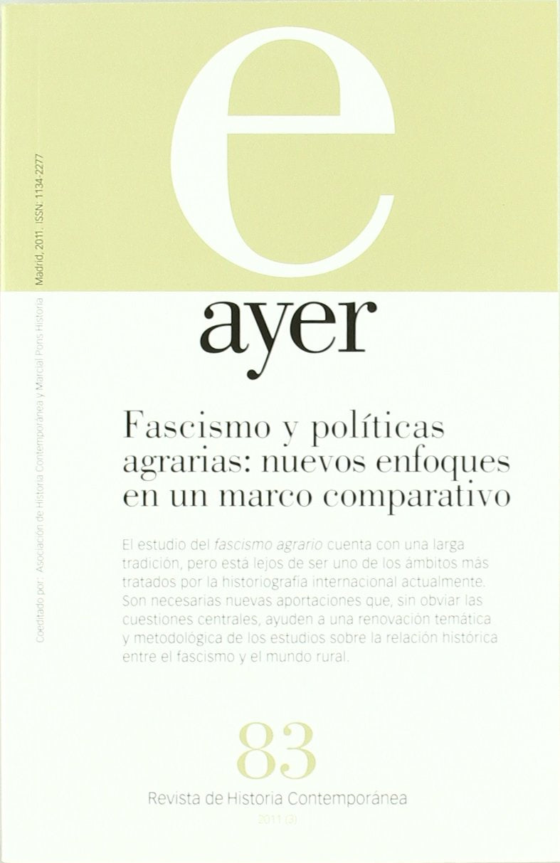 Lanero Taboas, D: Fascismo y políticas agrarias : nuevos enf Learning & Reference