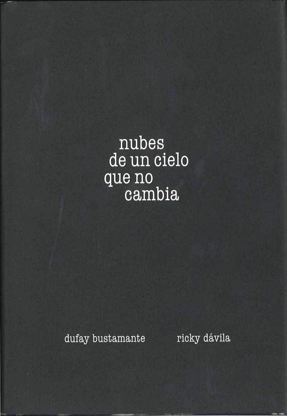 Bustamante, D: Nubes de un cielo que no cambia book