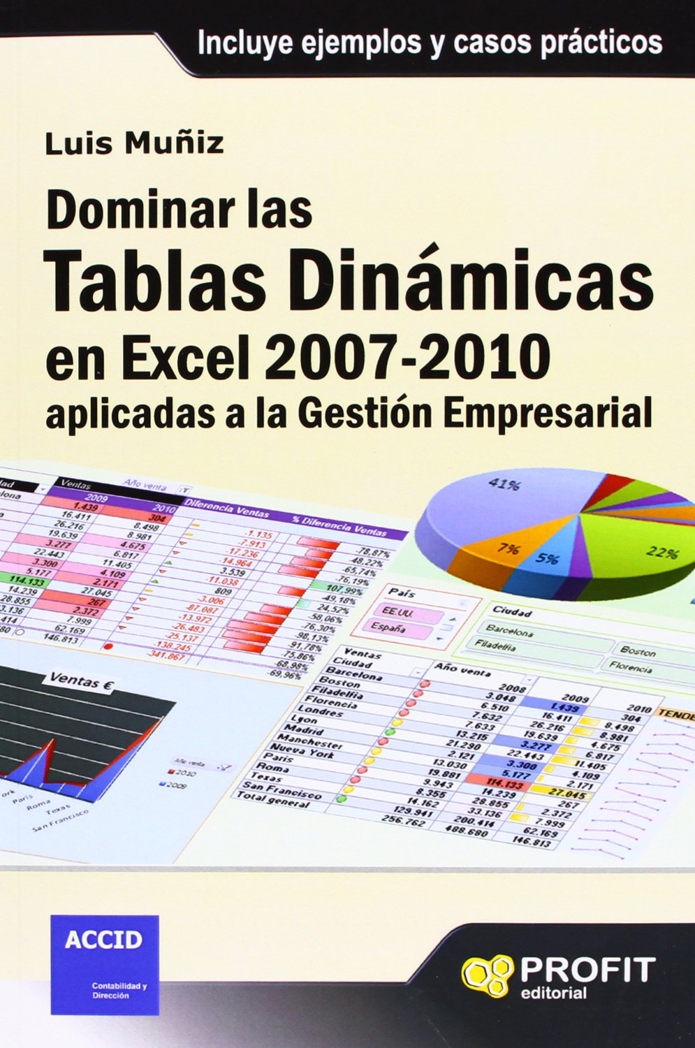 Dominar las tablas dinámicas en Excel 2007-2010 aplicadas a la gestión empresarial : incluye ejemplos y casos prácticos Books