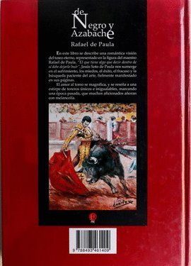 De negro y azabache: Rafael de paula book