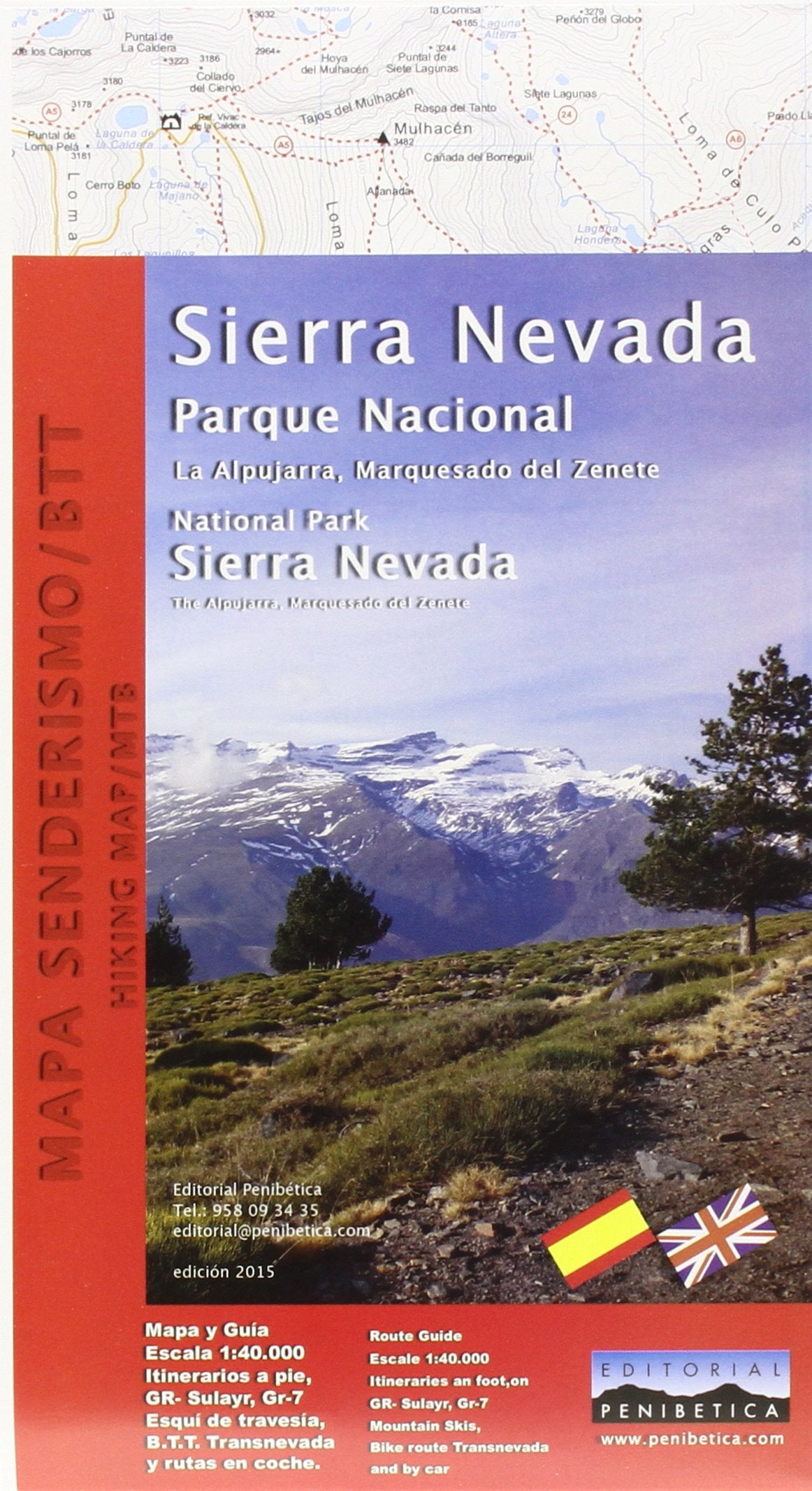 National Park Sierra Nevada: The Alpujarra, Marquesado del Zenete Maps & Plans
