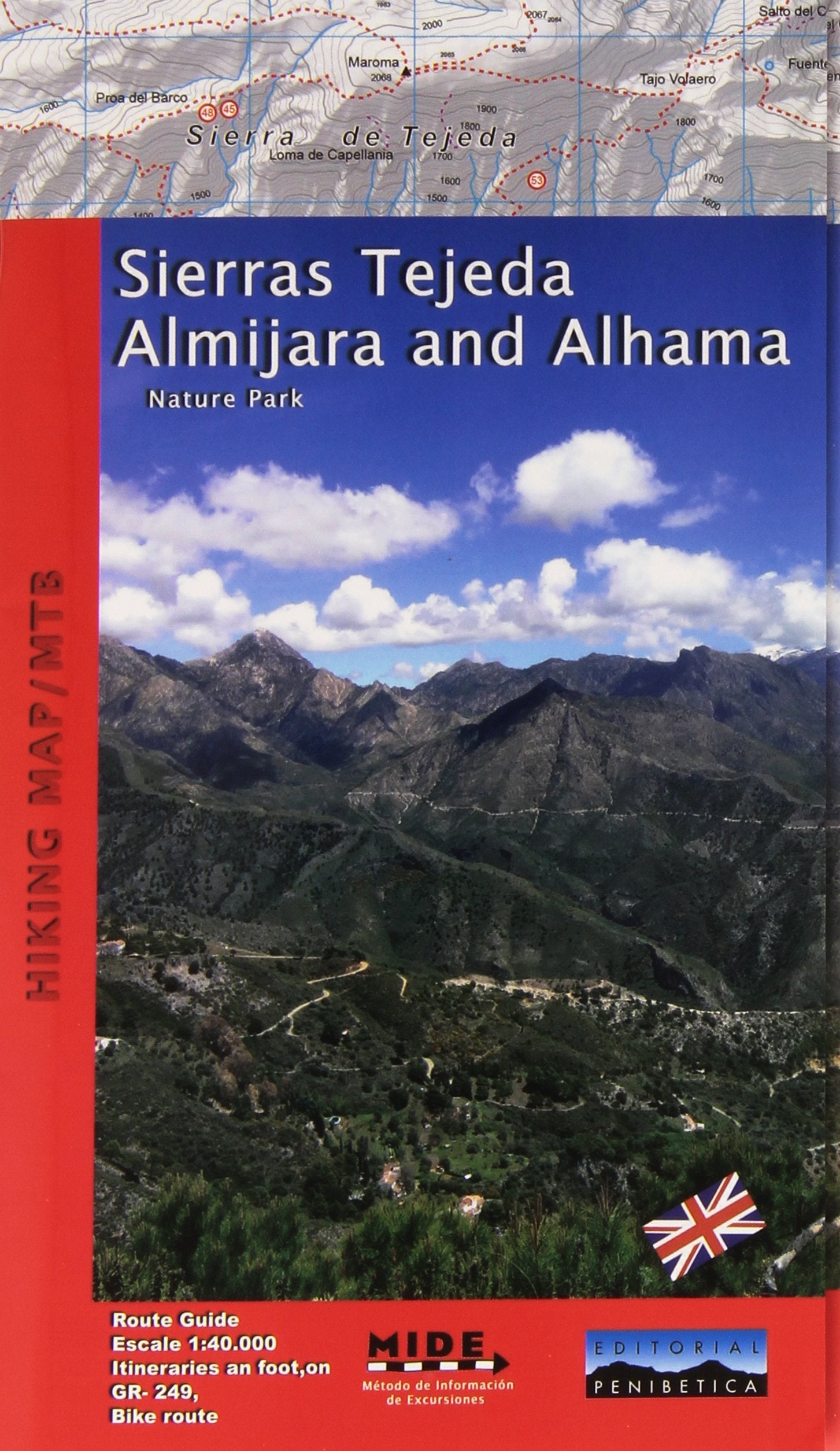 Sierra Tejedas Almijara and Alhama: nature park Maps & Plans