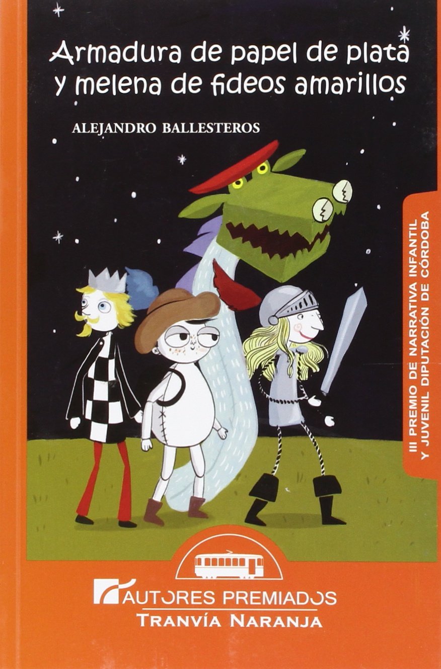 Armadura de papel de plata y melena de fideos amarillos book