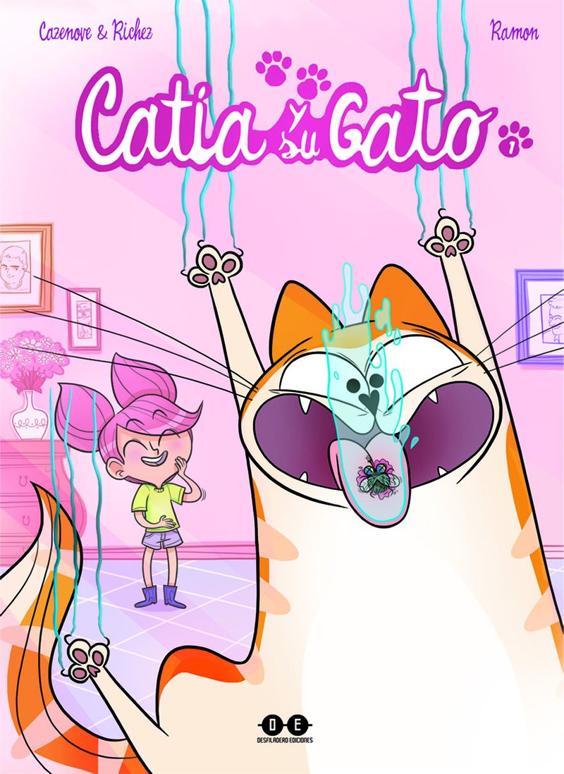 Catia y su gato Manga