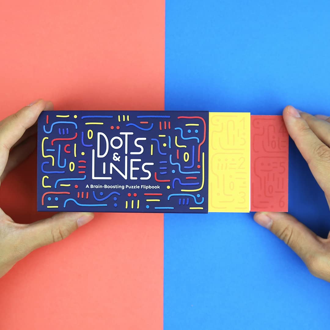 Dots and Lines Flip Book - A Brain-Boosting Puzzle Flipbook Reinvention book