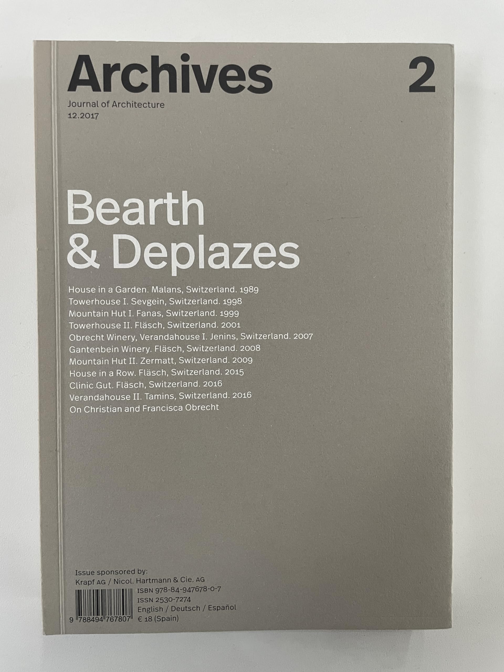 Product Image: Archives 2 - Bearth & Deplazes
