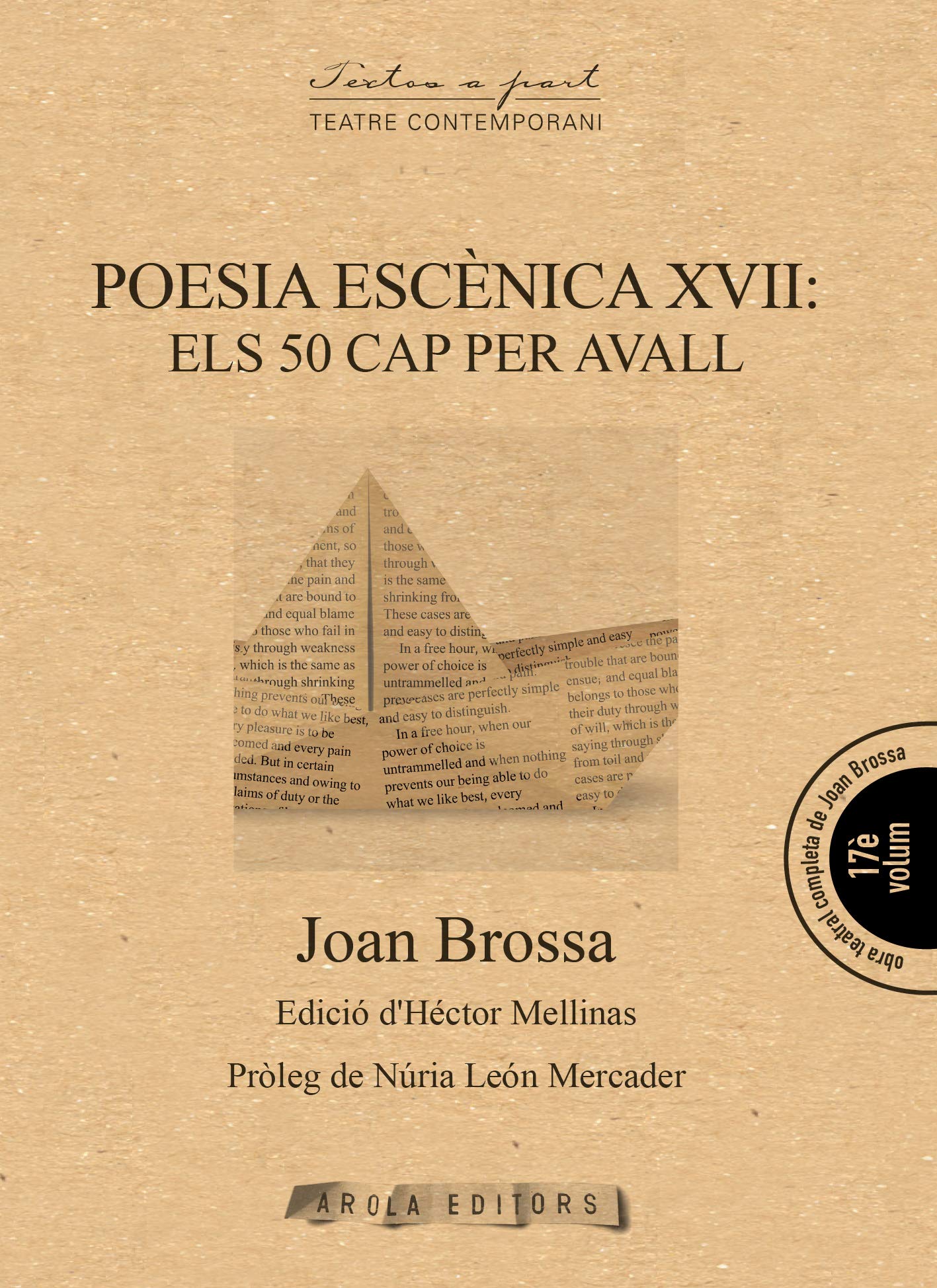 POESIA ESC?NICA XVII: ELS 50 CAP PER AVALL Books