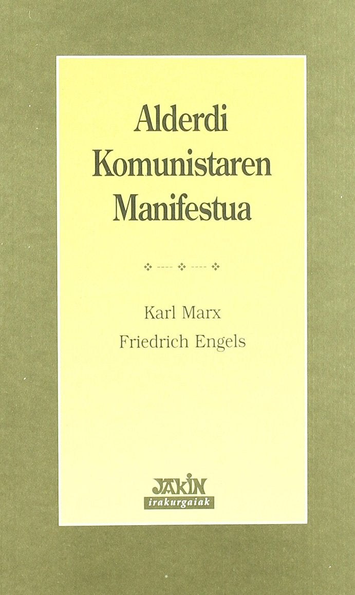 Alderdi Komunistaren Manifestua (Irakurgaiak) Books