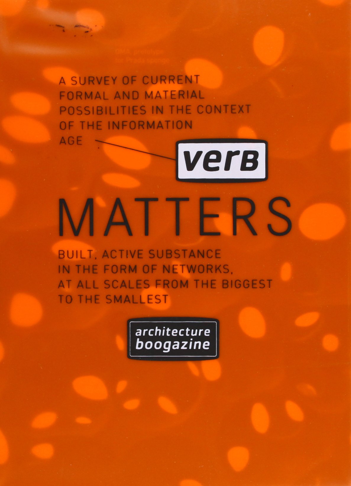Product Image: Verb Matters (Architecture Boogazine S.)