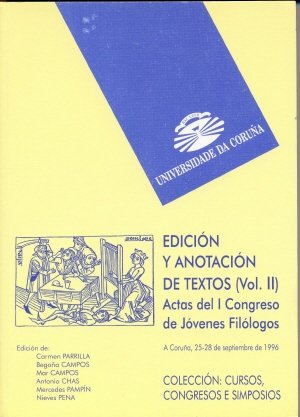 Actas del I Congreso Internacional de Jóvenes Filólogos: Vol. II (Cursos, congresos, simposios, Band 49) Contemporary literature
