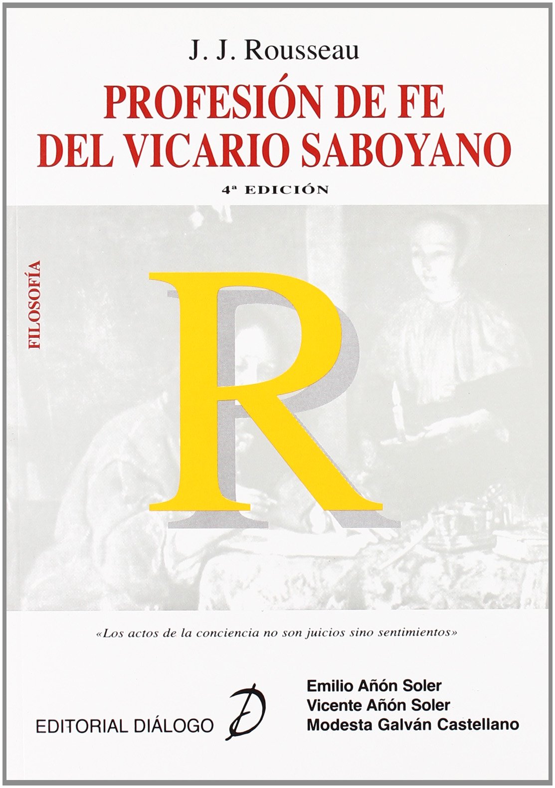 Rousseau. Profesión de fe del vicario saboyano book