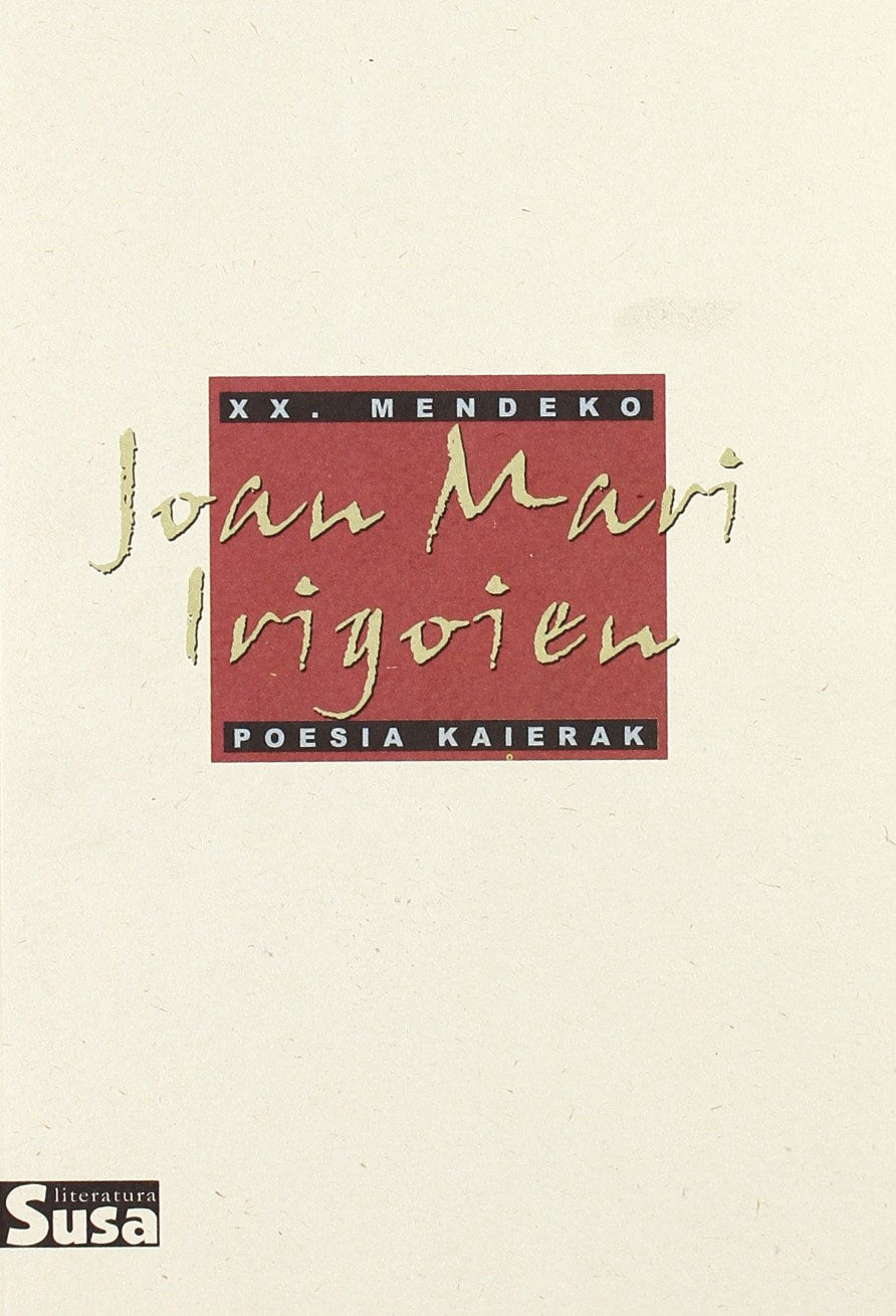 Joan mari irigoien - xx.mendeko poesia kaierak book