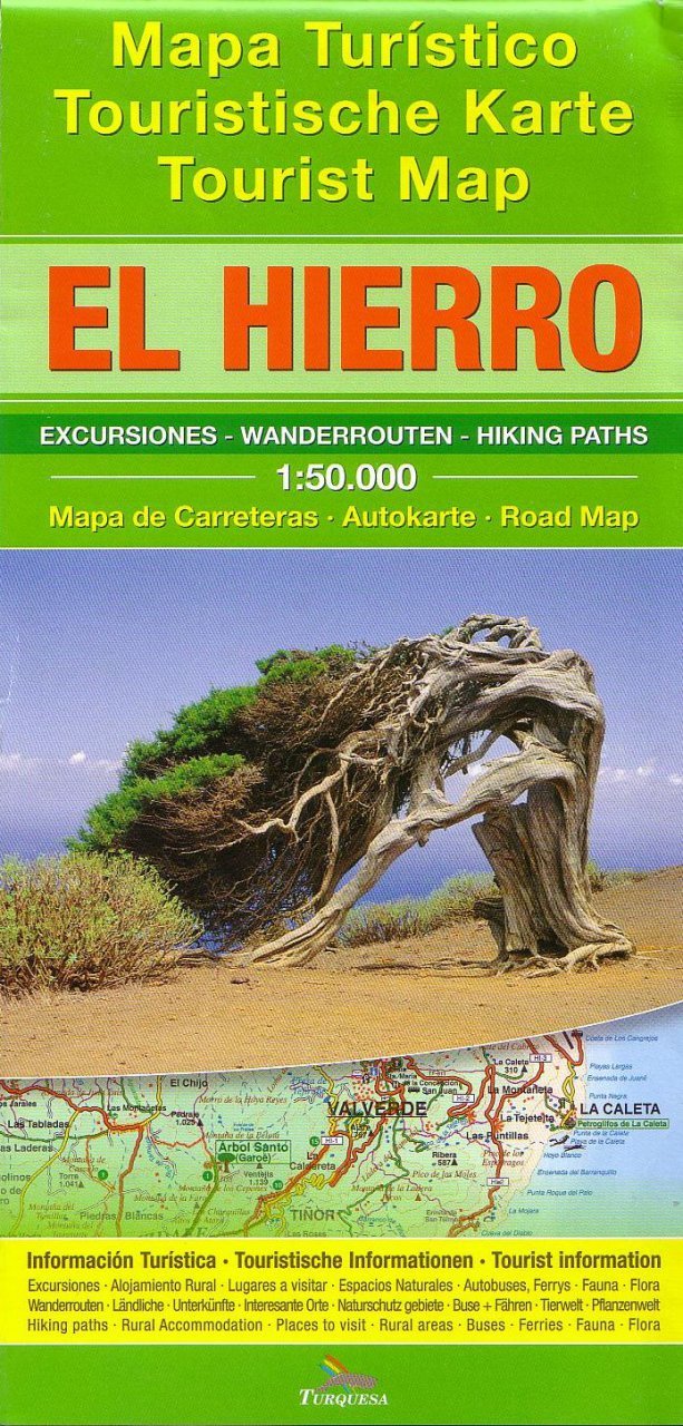El Hierro: Tourist Map - Hiking Paths - Road Map - Tourist I Maps & Plans