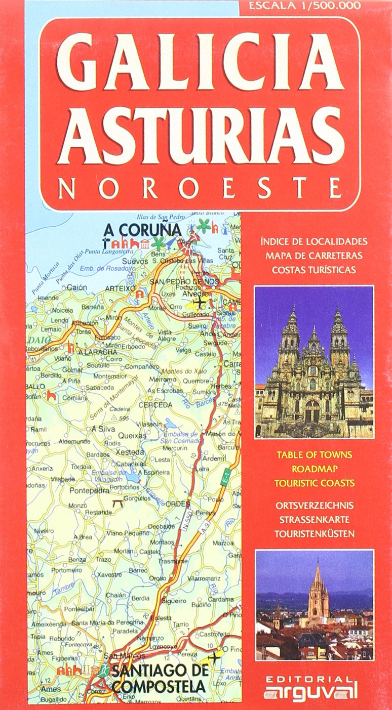 MAPA GALICIA-ASTURIAS (NOROESTE) (MAPAS DE CARRETERAS) Books
