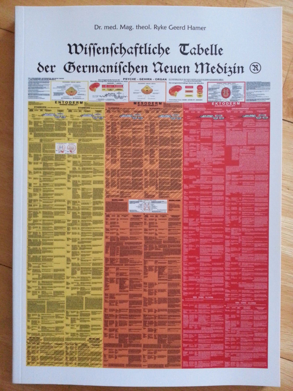 Wissenschaftliche Tabelle der Germanischen Neuen Medizin®. Die Zusammenhänge zwischen den drei embryonalen Keimblättern und den Sinnvollen Biologischen Sonderprogrammen (SBS) der Natur auf den drei Ebenen Psyche - Gehirn - Organ, auf Basis der ... Books