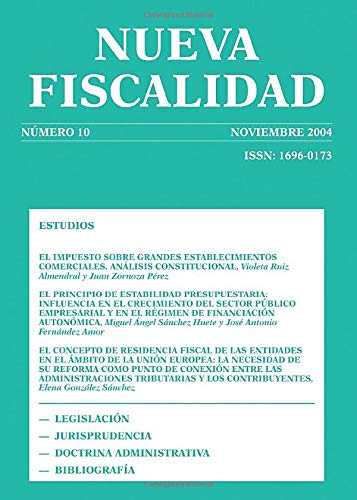 Nueva Fiscalidad Noviembre 2004 Law